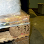 Folienschnur (Roping) am Palettenfuss